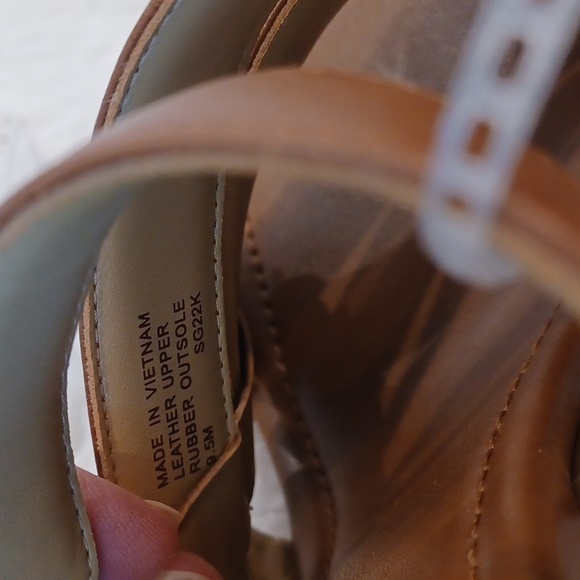 MICHAEL KORS JAGGER Leather Slide Slip On High Heels Brown NEW SZ 9.5 - Picture 14 of 16